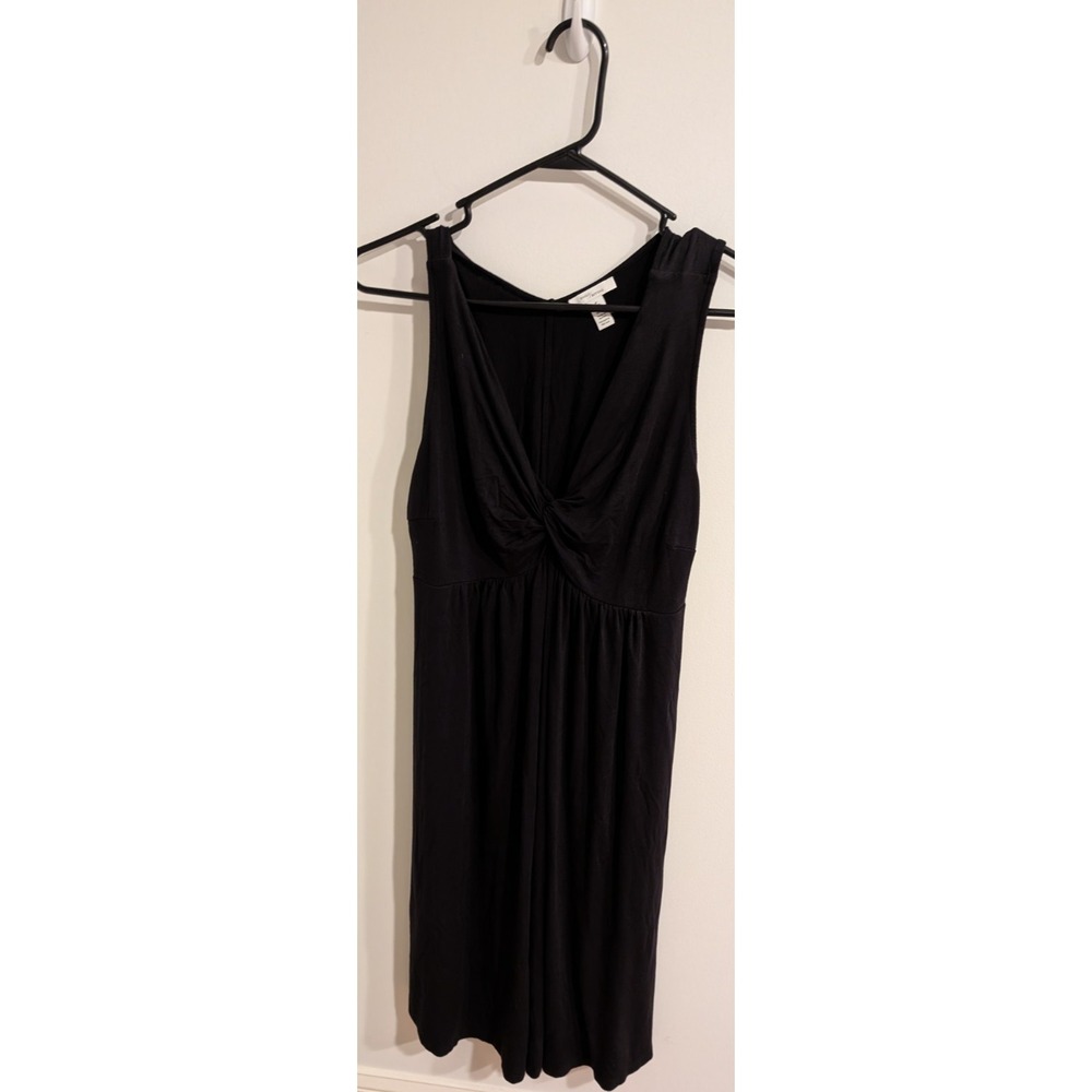 Maternity Dress Knee Length, Sleeveless soft,  Black, size XL, by Daily Ritual